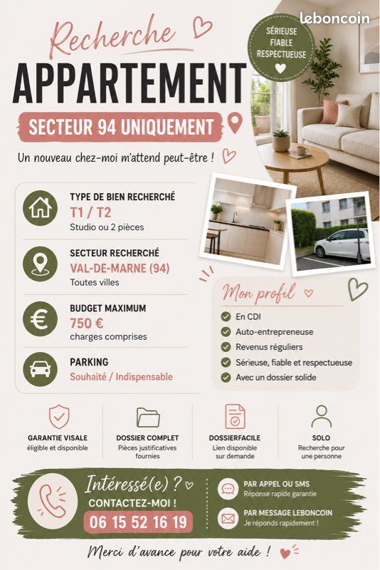 Appartement 2 pièces 30 m² · à Saint-Maur-des-Fossés · 30 m² · 750 €