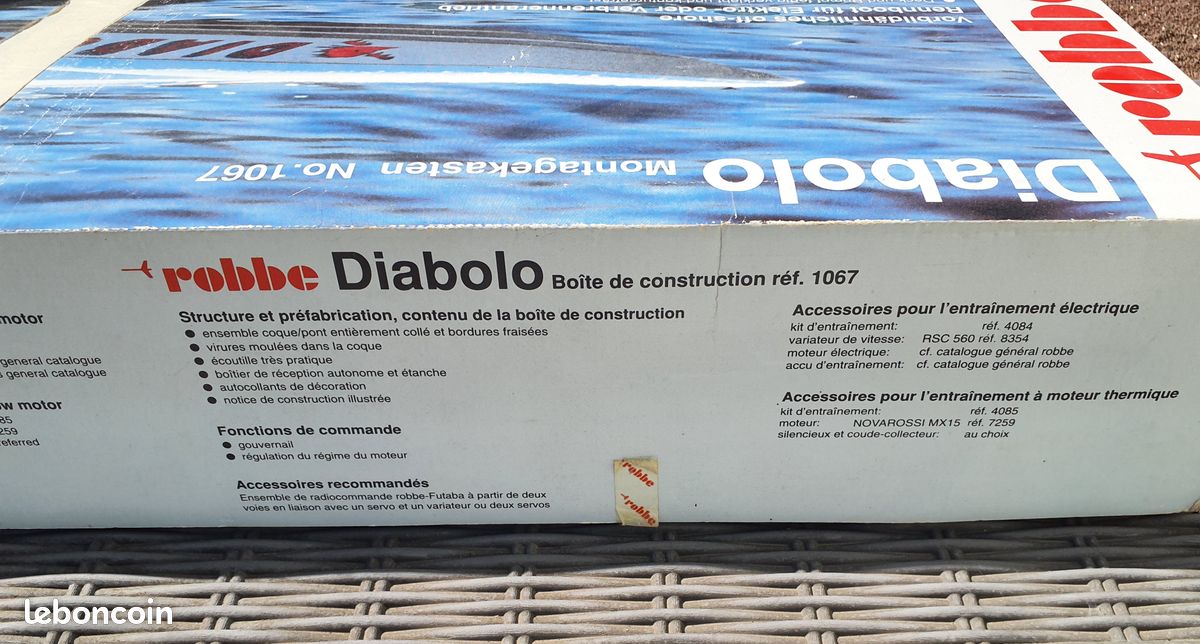 Bateau RC Robbe Diabolo – Maquette Neuve, Boîte Entamée