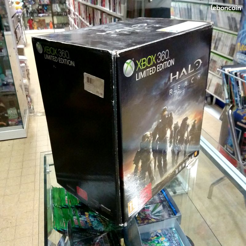 Console Xbox 360 Slim Halo Reach 250Go - Argentée Avec Wi-Fi