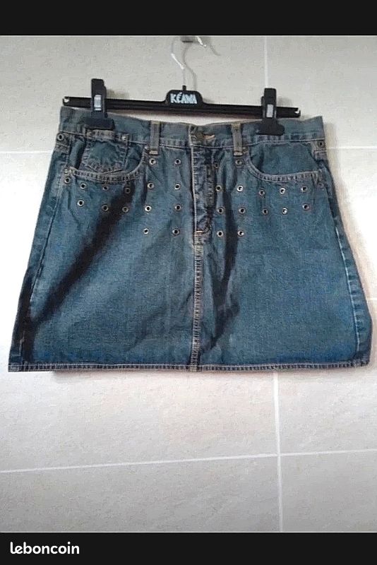 Tunique Kookaï Vintage En Jean Beige – Taille 2, Made In France