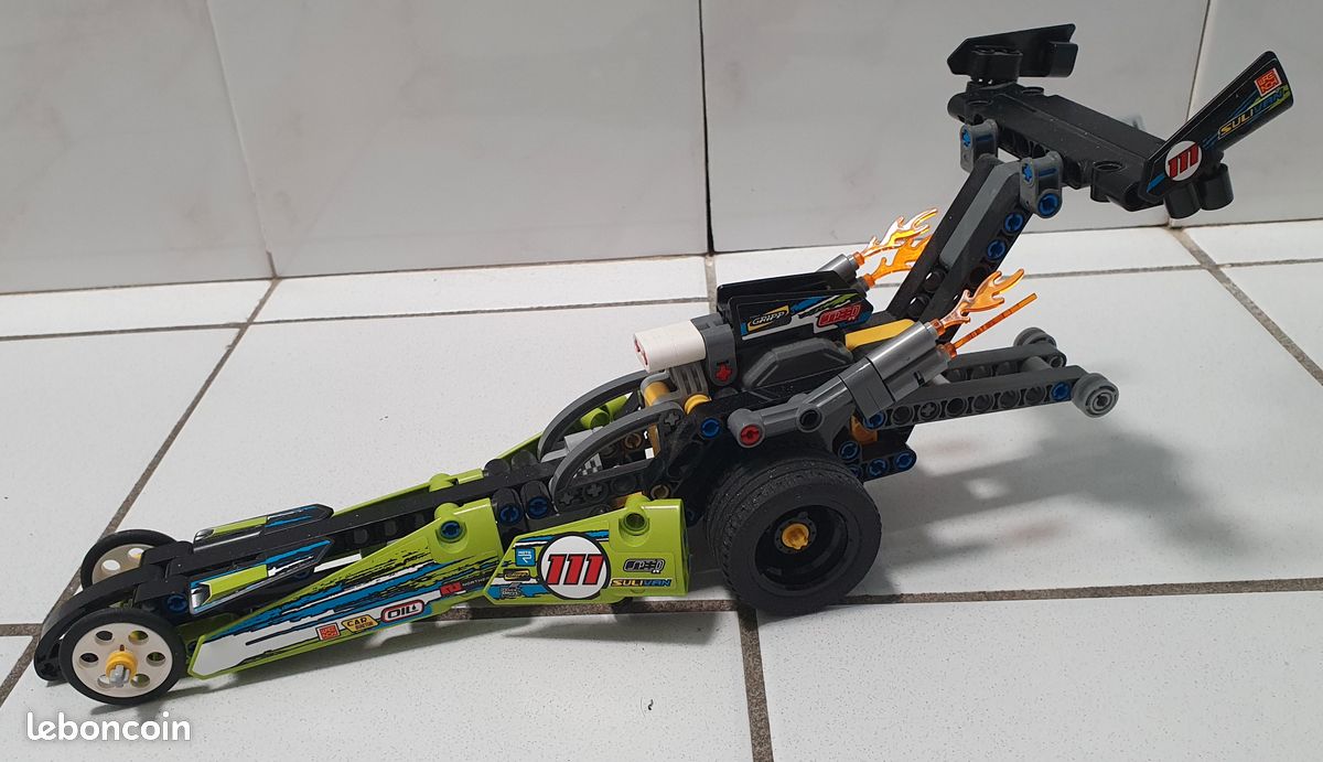 Dragster vert (Lego technic 42103) (image 1)