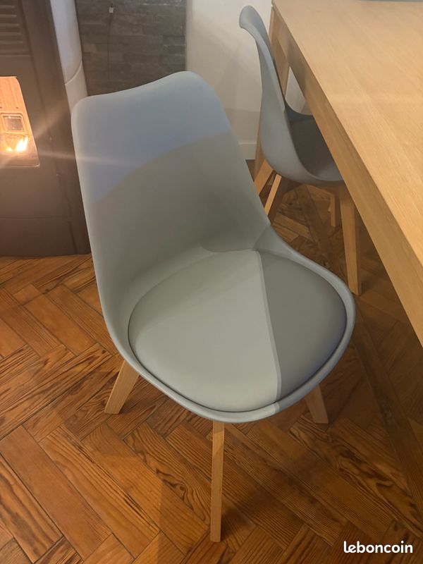 Vends grande table à manger avec rallonge et 6 chaises maison du monde (image 3)