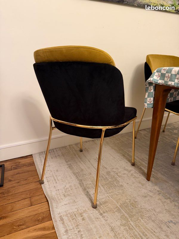 Chaises velours x4 (image 3)