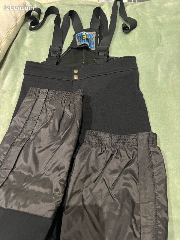 Pantalon ski avec bretelles taille 36 noir (image 2)