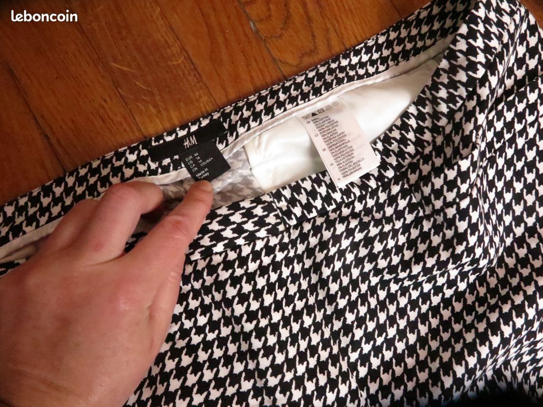 Pantalon pied de poule H&M NEUF T44 (image 3)
