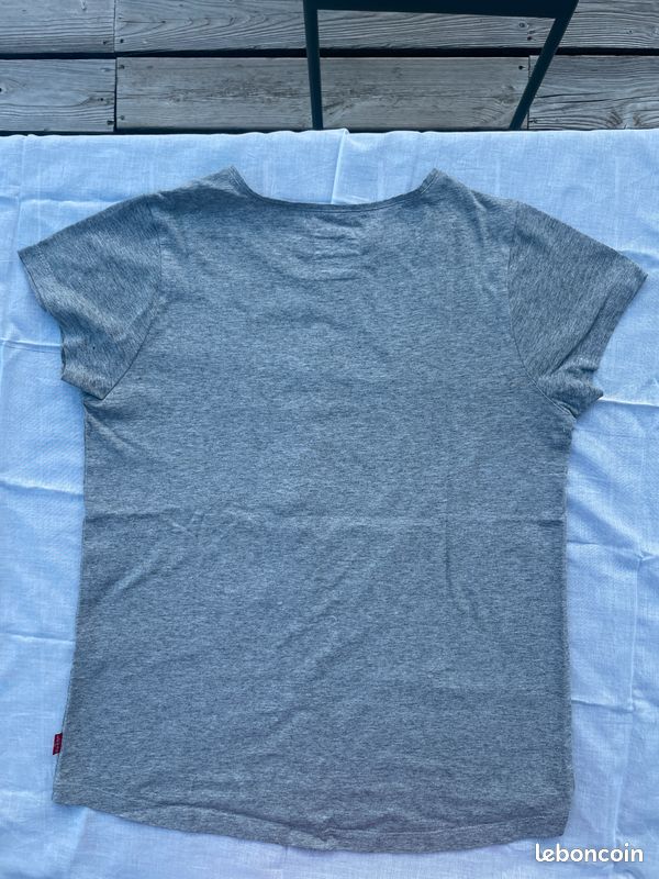 T-shirt gris imprimé Levis fille 14 ans (image 2)