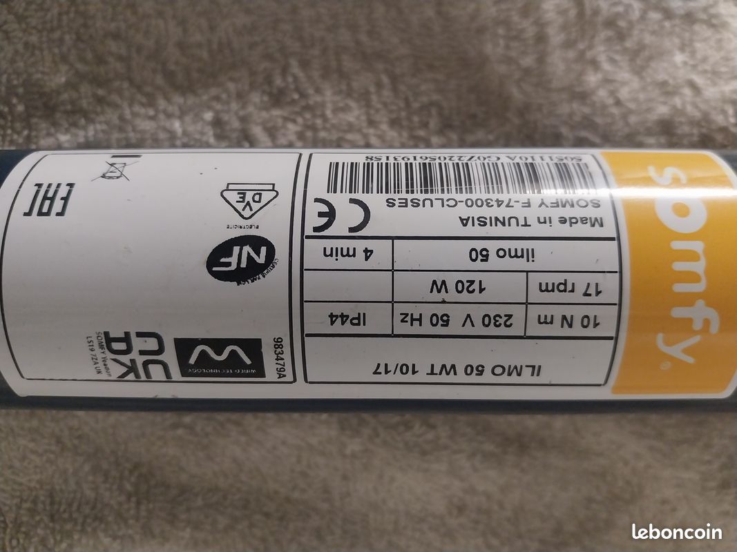 Moteur somfy ilmo (image 1)