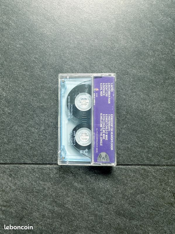 Cassette Audio Guns N' Roses In Mega Concert Sydney Australie 1993 Amcos Controlled Rare K7 Vintage (image 2)