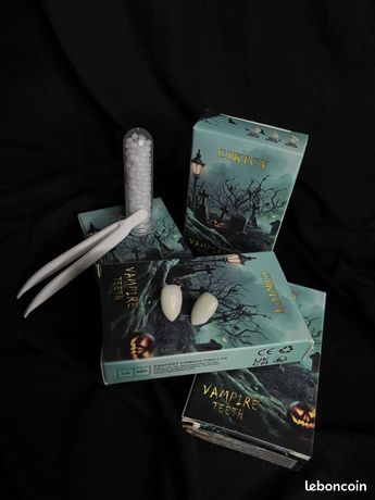 Dents De Vampire Rétractables | Fausses Canines Pointues | Halloween
