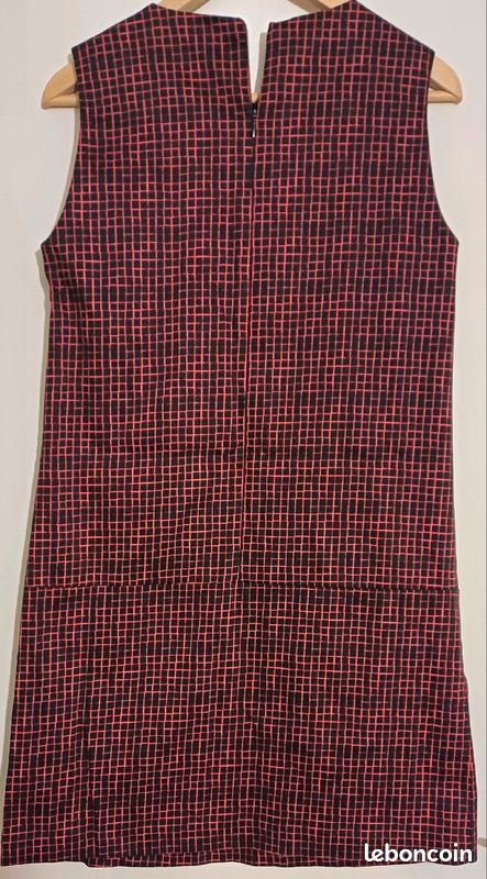 Robe chasuble droite à carreaux R Essentiel (image 4)