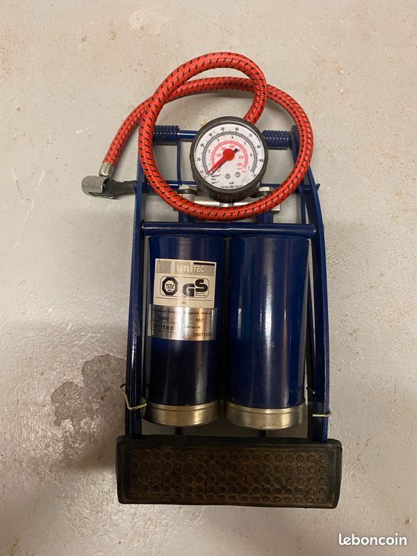 Pompe De Garage Beto Avec Manomètre En Acier, 11 Bar/160 Psi, Double