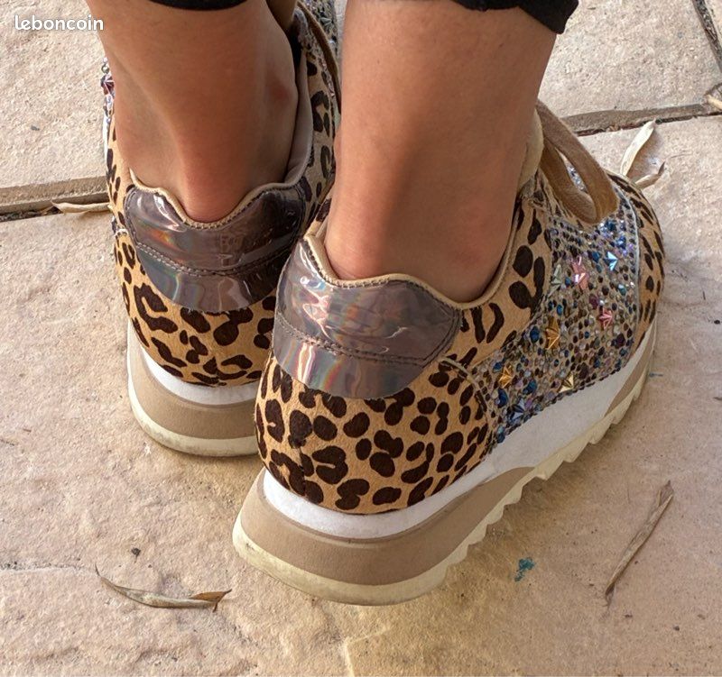 Tennis Alma y pena léopard Chaussures