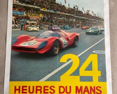 AFFICHE 24 HEURES Du Mans 1980 Originale, Poster 24 Hours Le Mans 1980