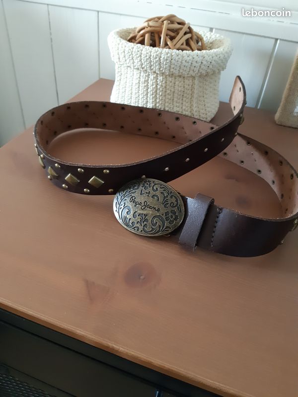Ceinture femme pepe jeans neuve en cuir Accessoires Bagagerie