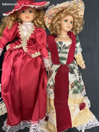 Poupees tete porcelaine d'occasion - Collection