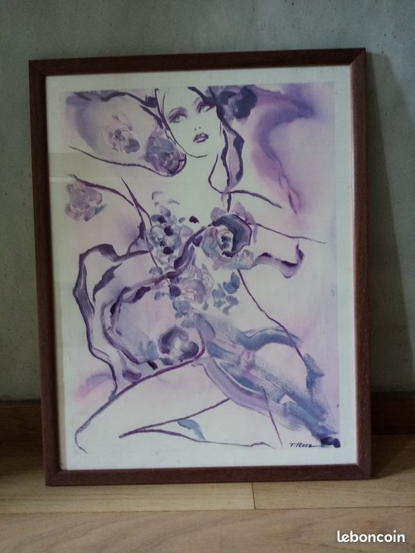 3 affiches lithographies encadrees sous verre (image 4)