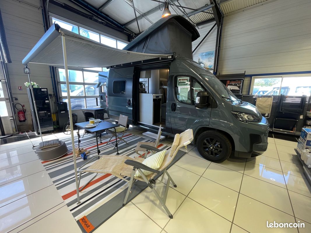 đš hymer free 540 campus toit relevable fiat ducato 2l2 140cv boite mecanique (image 1)
