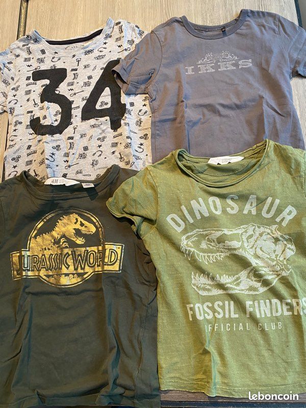 Lot 4 tee shirt garçon taille 6 ans (image 1)