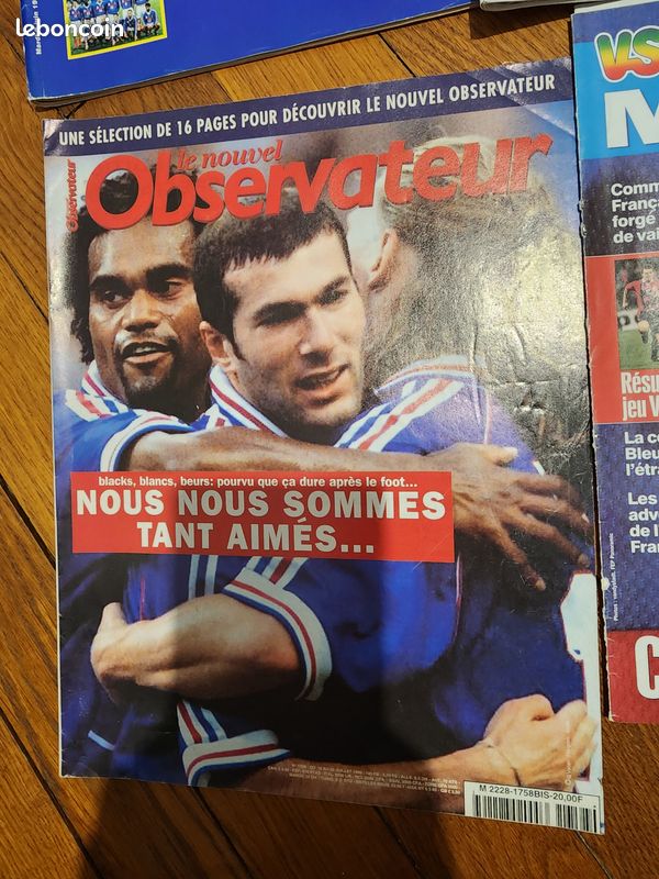 Lot 6 revues Coupe du Monde France 98 Victoire Equipe de France Football vintage (image 3)