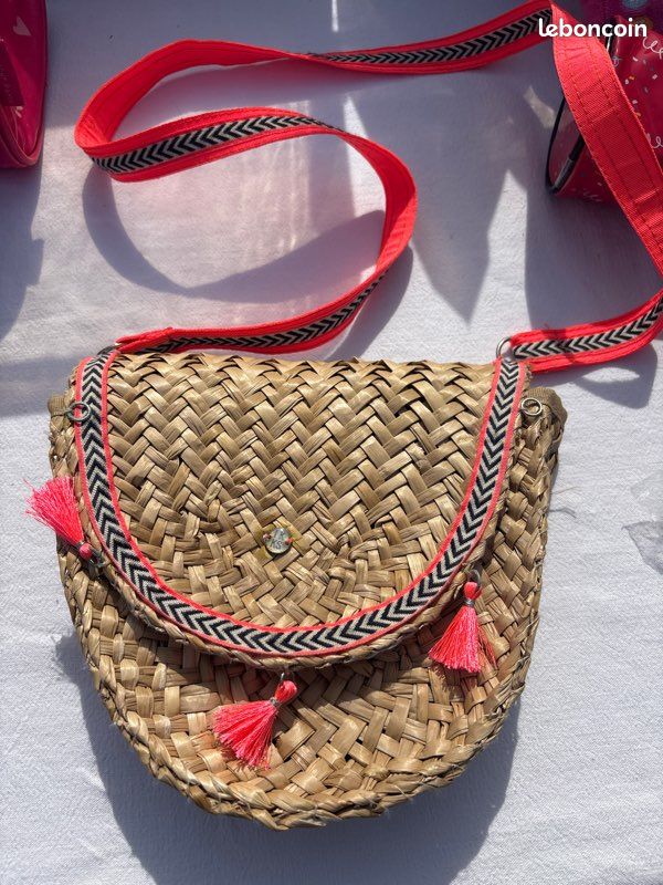 Sac à Main Panier En Paille Maxx New York - Crossbody - Beige - Taille Unique - Occasion