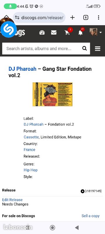 K7 DJ Pharoah – Gang Star Fondation vol.2 (image 1)