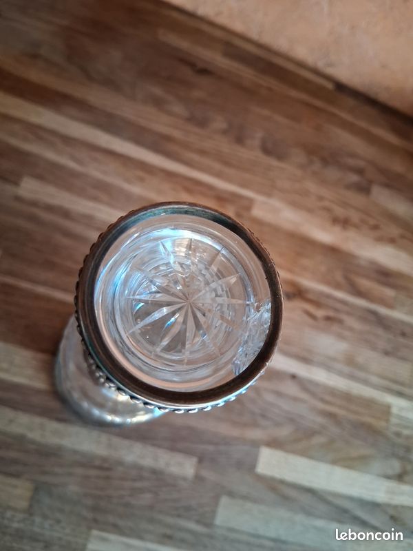 Carafe cristal et argent massif avec poinçon (image 5)