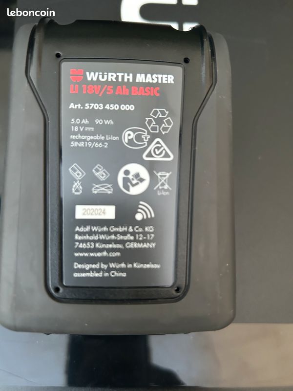 Batterie Würth 5Ah 18V (image 2)