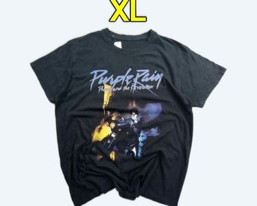 Ladies Prince Purple Rain Logo Officiel Femmes Dames T-shirt