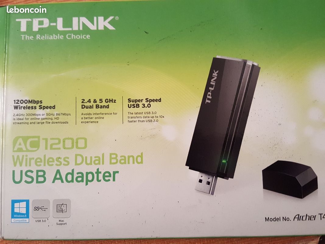Tp-link antenne wifi amplifiée ac1200 USB 3 (image 1)