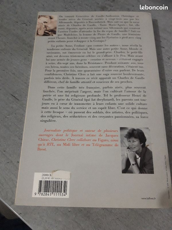 Livre "les de gaulle une famille française" (image 2)