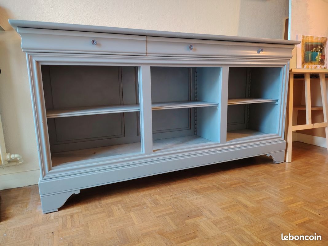 Meuble en bois repeint en gris DIY (image 2)