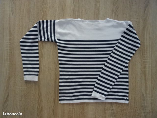 Blouse Brodée Fille CYRILLUS - Rayé Marine, Fille