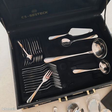 Lot De Couteaux Vintage Rostfrei – Métal Et Bois – Voir Photo