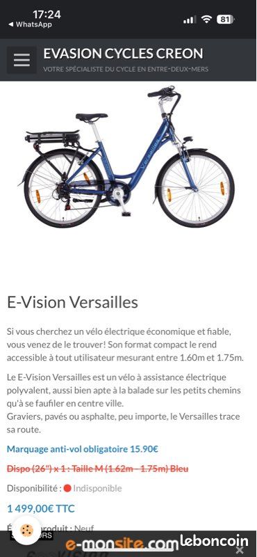 Vélos électriques Taille Cadre Velo Femme Vélo Vtt électrique Vtt