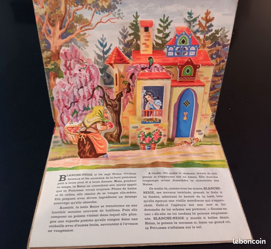 Livre Ancien En Relief – Blanche Neige – Édition LUCOS Mulhouse Par Gildas – Rare