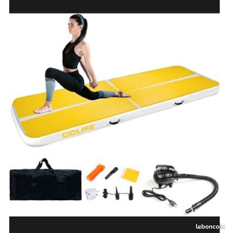 Tapis Gonflable Airtrack VENDOMNIA - Gymnastique, Parkour (1-8m, 10/20cm, Pompe Incluse) - Intérieur/Extérieur
