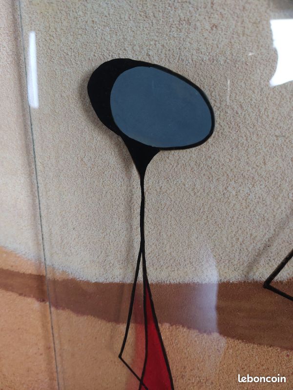 Tableau Peinture sur verre et sable (image 2)
