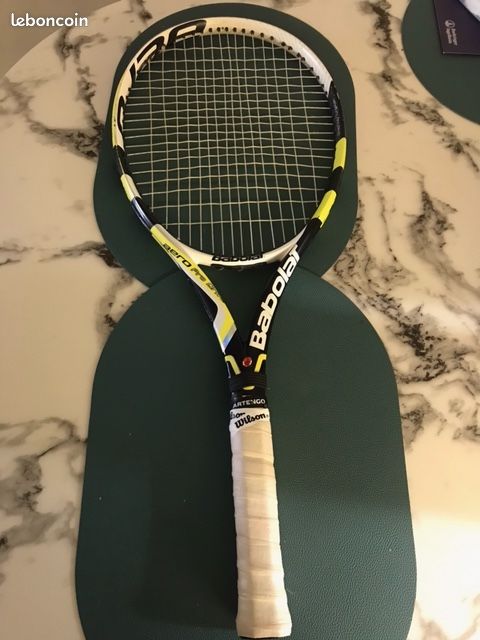Raquette De Tennis Babolat Aero Pro Drive 2013 - Avec Cordes Poly Plasma - Occasion Bon état