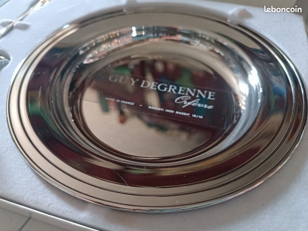 Coffret De Naissance Guy Degrenne - Inox 18/10 Massif, Couverts Bébé Argentés