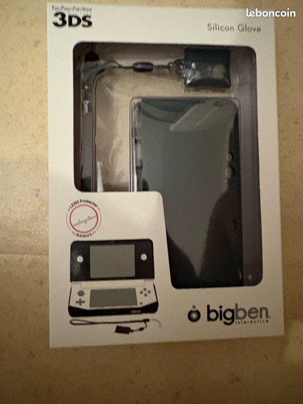 Housse de protection en silicone Gris avec dragonne 3ds (image 2)