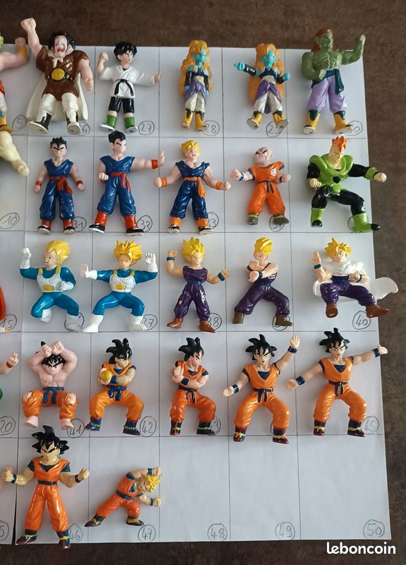 Lot de 8 figurines Dragon Ball Z - AB TOYs 1989
