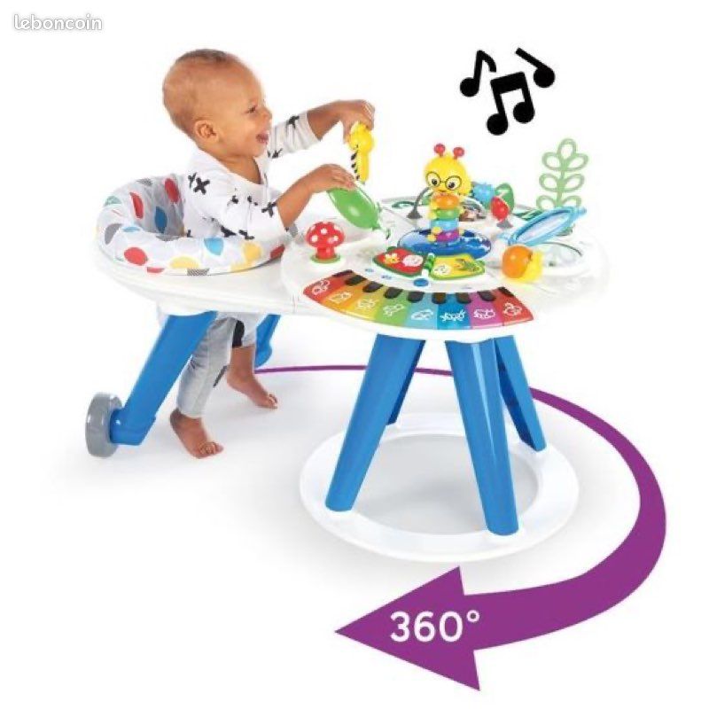 Table d’activités Baby Einstein en tres bon état. Idéale pour développer l’éveil, la motricité et la curiosité des enfants. Propre، (image 2)