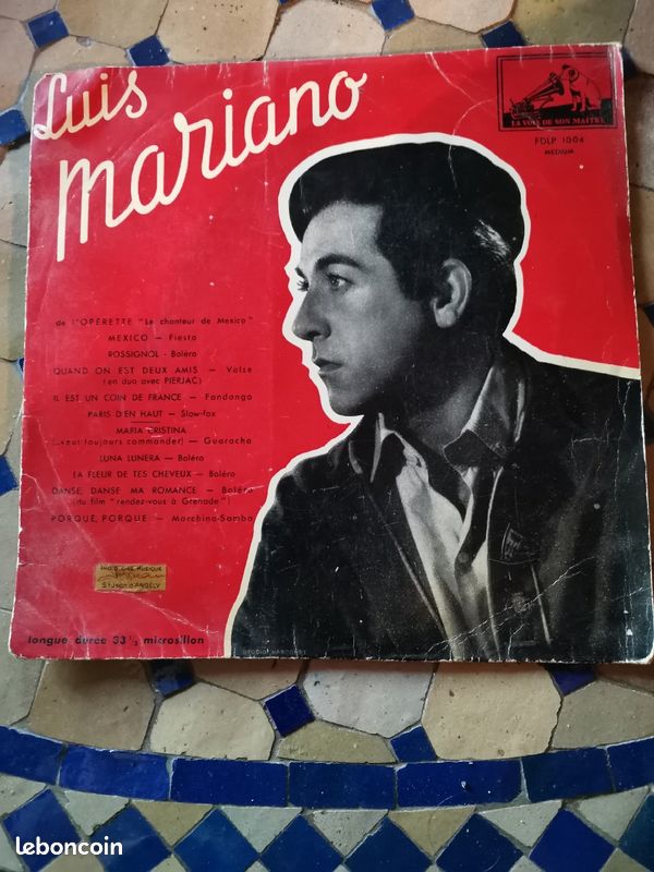 Luis MARIANO Disque 33 tours 1/3 microsillon (image 1)