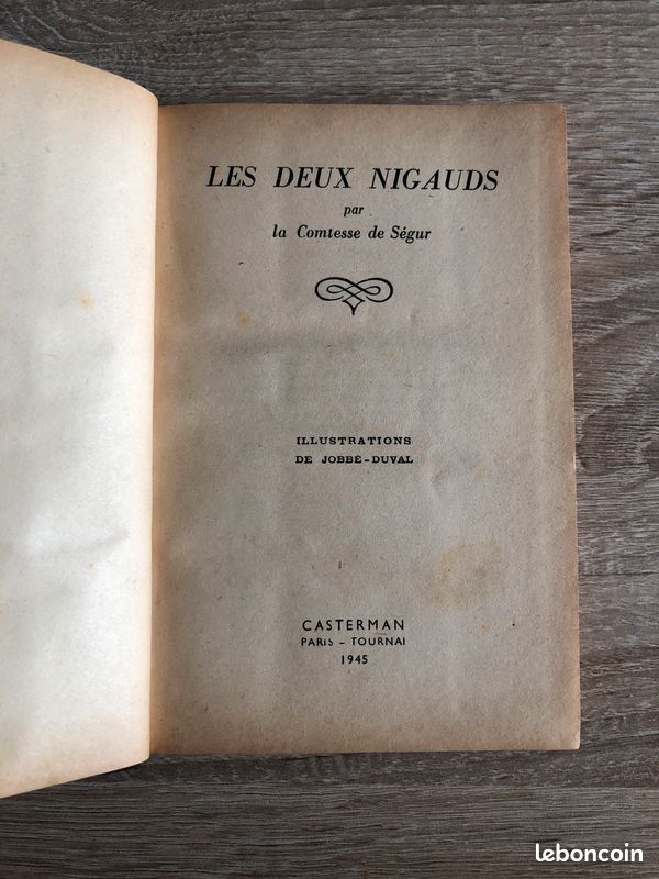 Livre Les deux nigauds de la Comtesse de Ségur BE (image 1)