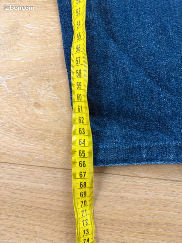 Jean CK Calvin Klein femme W26 FR36 coupe slim bleu délavé NK5 (image 8)