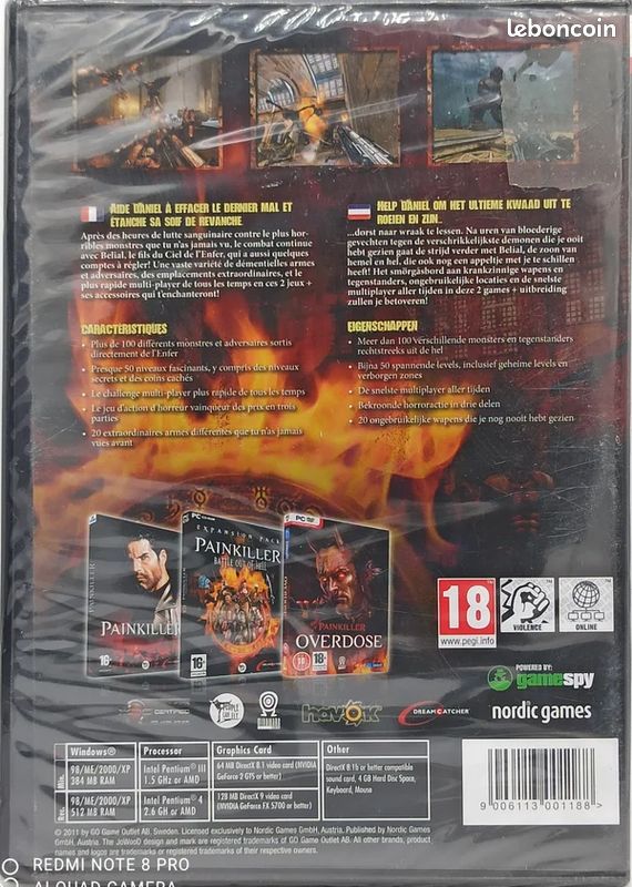 Jeu Vidéo Painkiller Collection - Édition Française PC Sous Blister - Comme Neuf