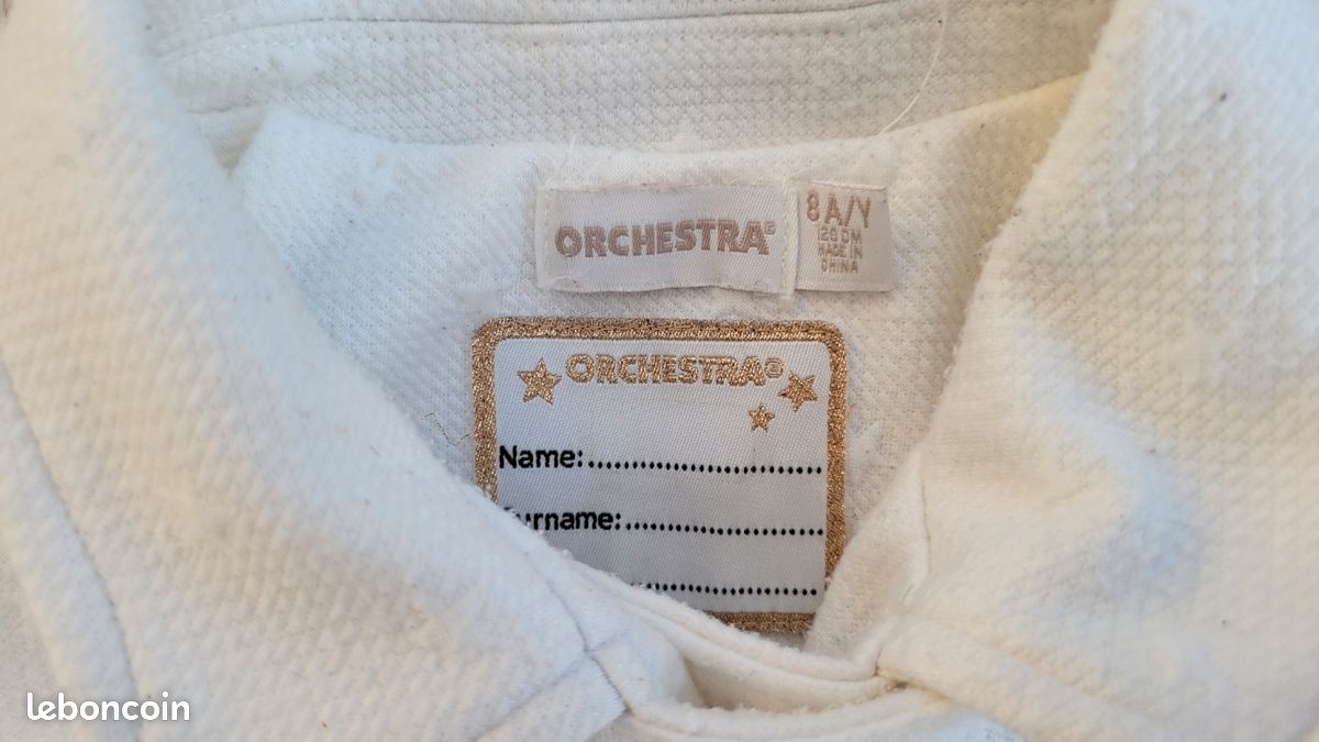 Veste manteau fille 8 ans blanche (image 3)