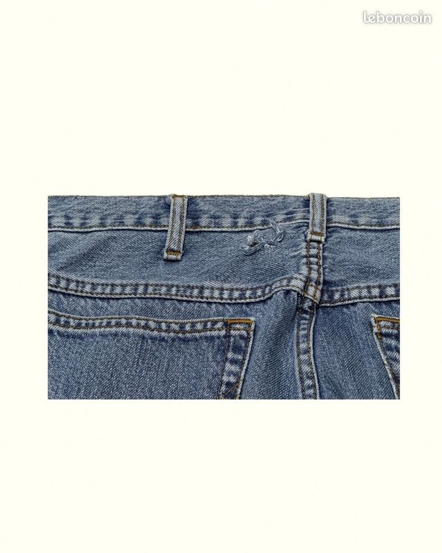 Jeans Homme Wrangler W34 L34 Bleu Coton Bon état Regular Normal Uni Taille (image 7)
