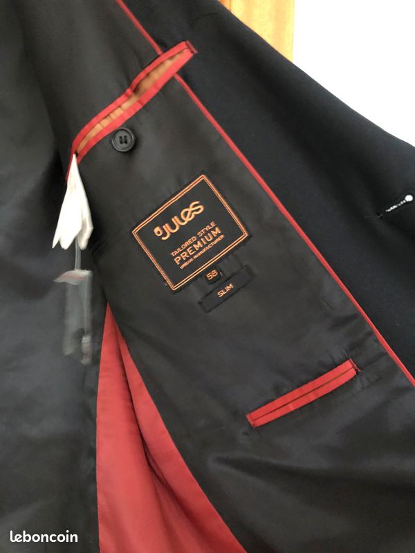 VESTE HOMME, habillée, noire - JULES - Taille 58 (image 2)