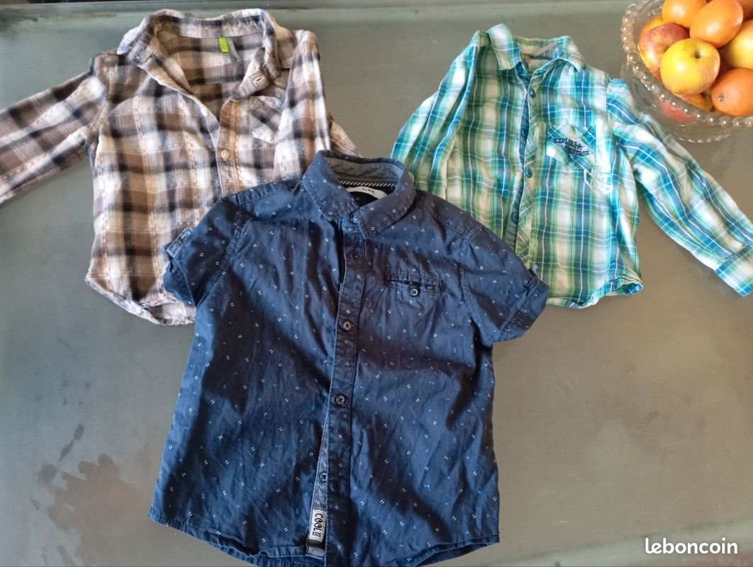 Bleu Ciel Chemise Garcon La Halle Chemise Garçon Tape à L'œil Ans